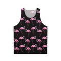 Flamingo pattern unisex tank top