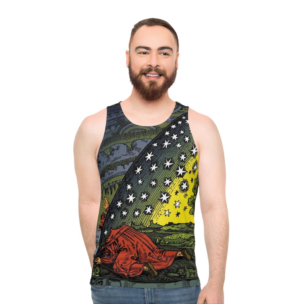 Flammarion Engraving Religious Art Unisex Tank Top