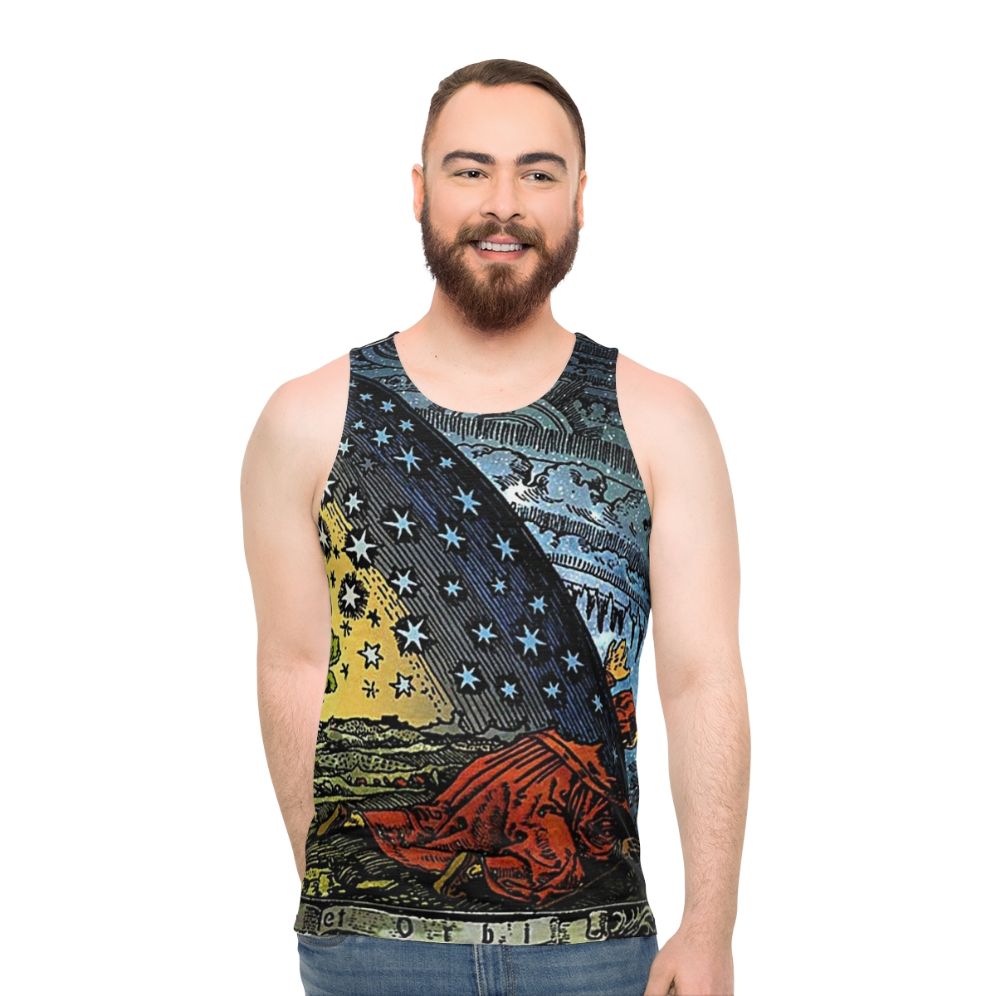 Flammarion engraving unisex tank top