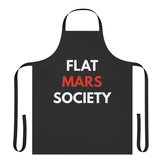 Flat Mars Society Inspired Apron with Funny Space Exploration Design