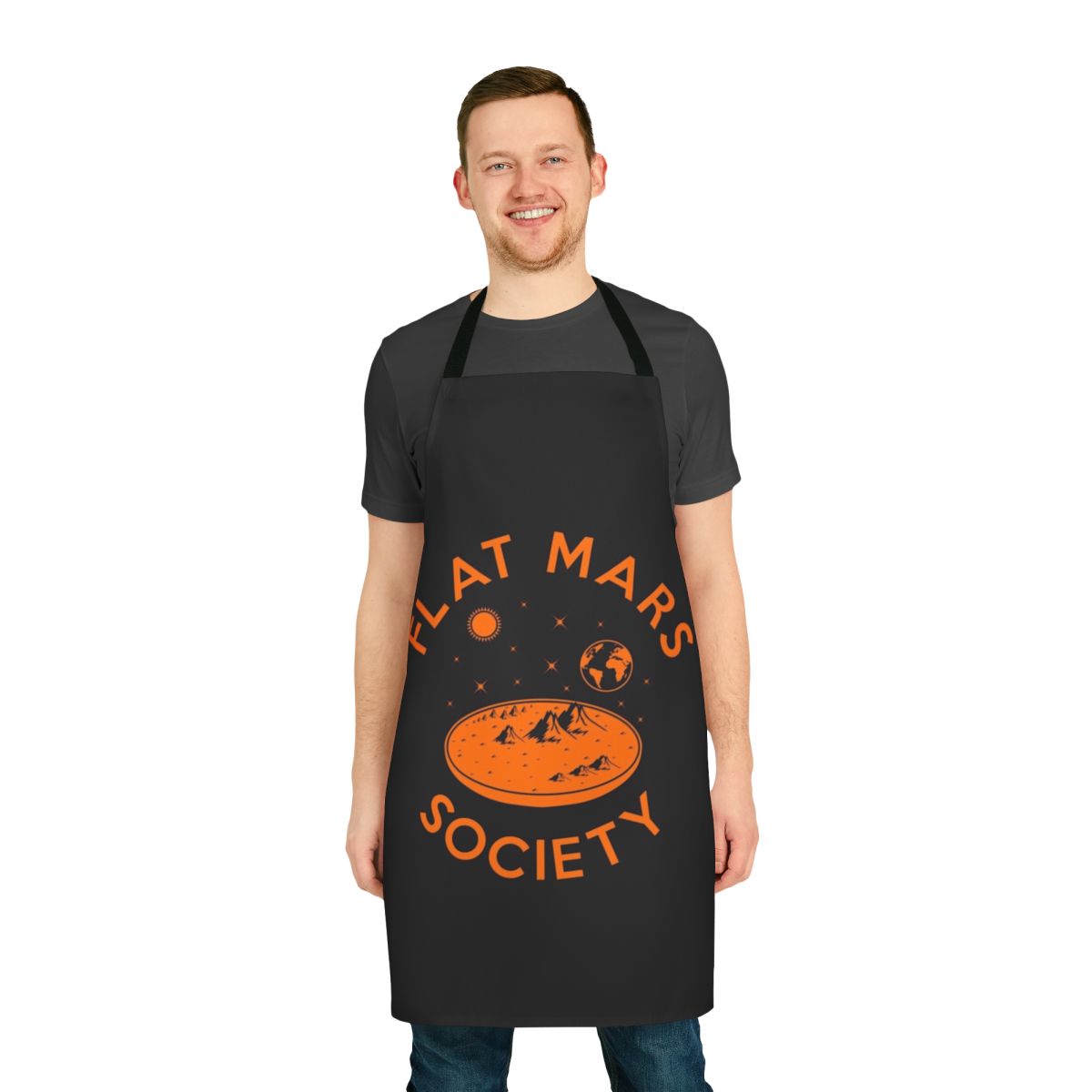 Flat Mars Society Inspired Space Themed Apron