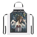 Floral apron with a design inspired by the indie music of Florence and the Machine