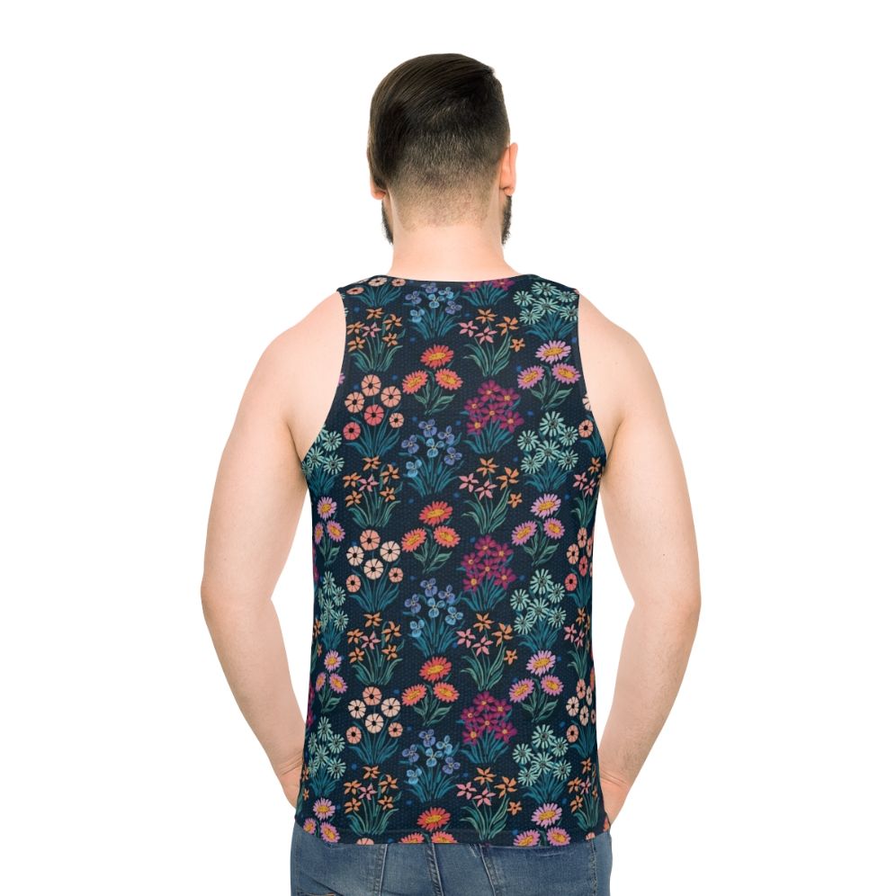 Floral botanical bloom unisex tank top
