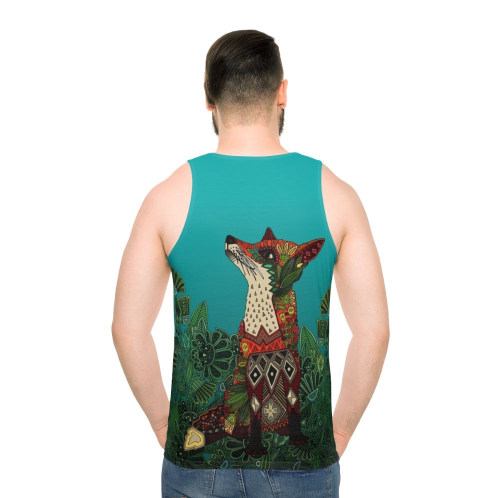Floral Fox Botanical Unisex Tank Top