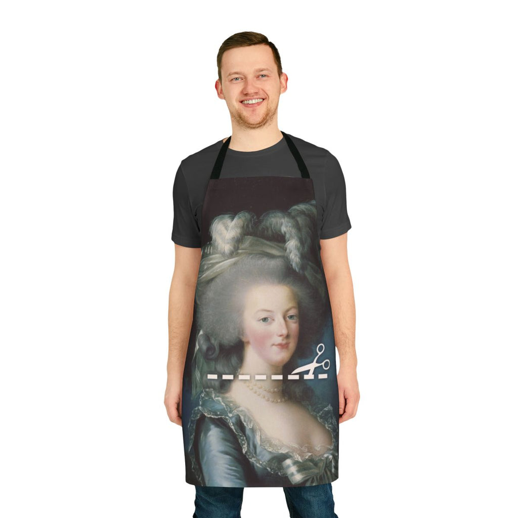 Floral Marie Antoinette inspired apron with French baroque design