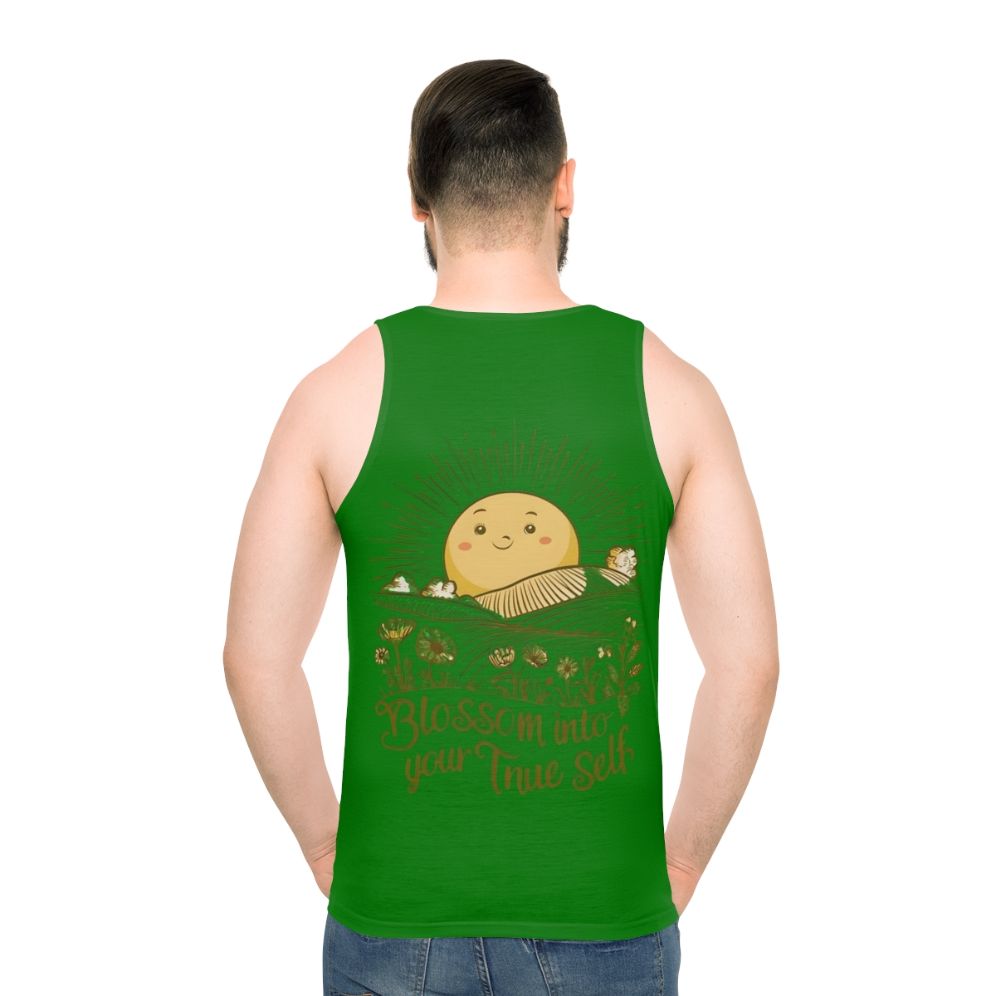 Floral nature inspired unisex tank top