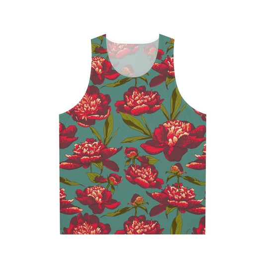 Floral peony tank top