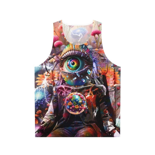 Flower Power Unisex Graphic Tank Top