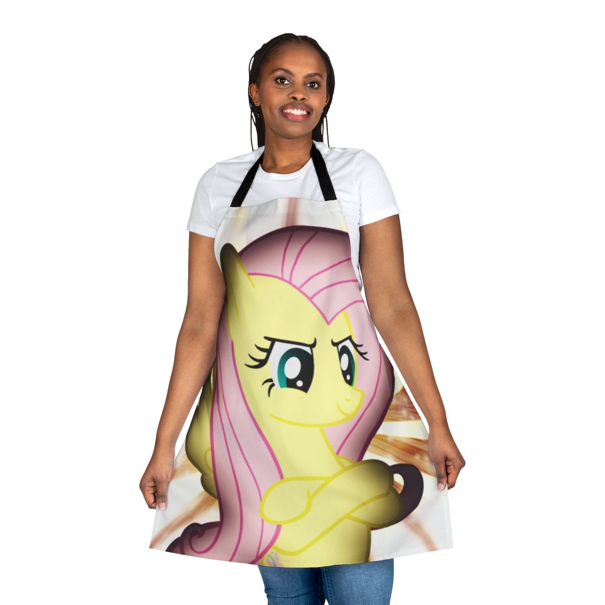 Fluttershy-themed apron featuring the popular My Little Pony character