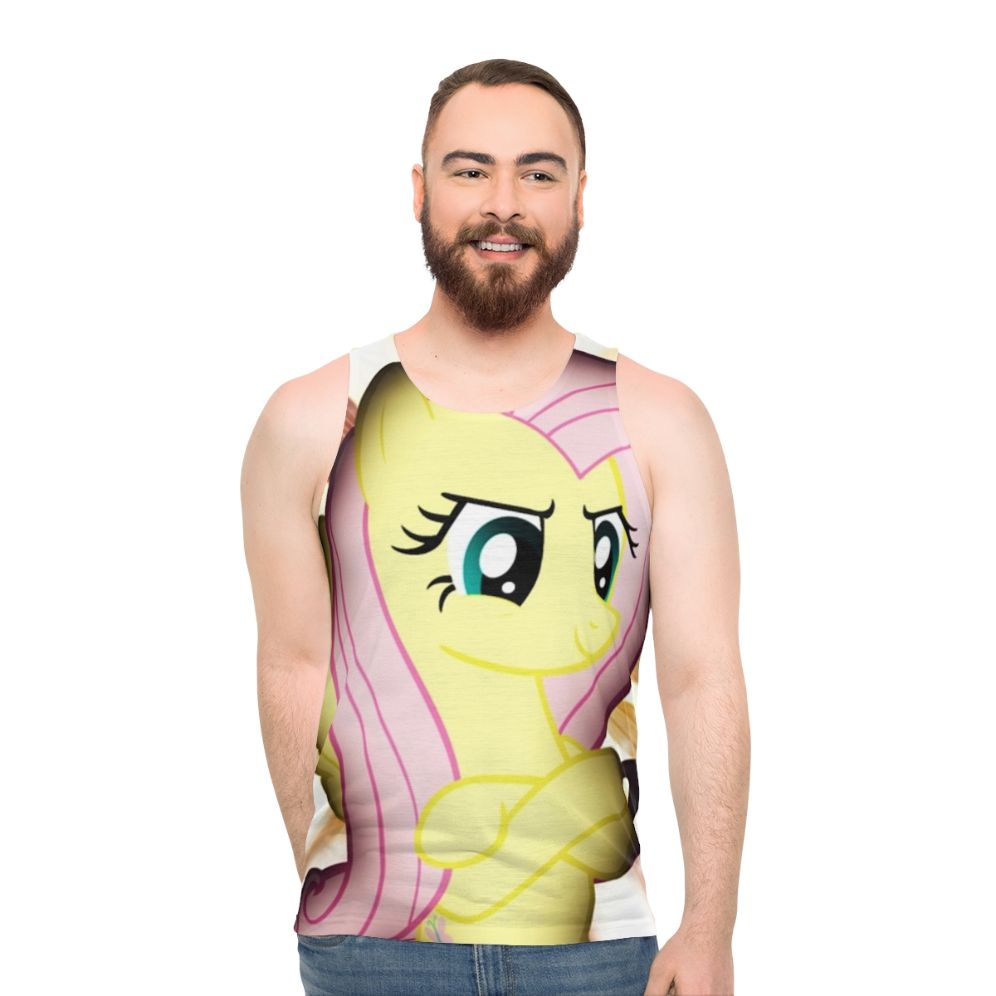Fluttershy inspired unisex tank top