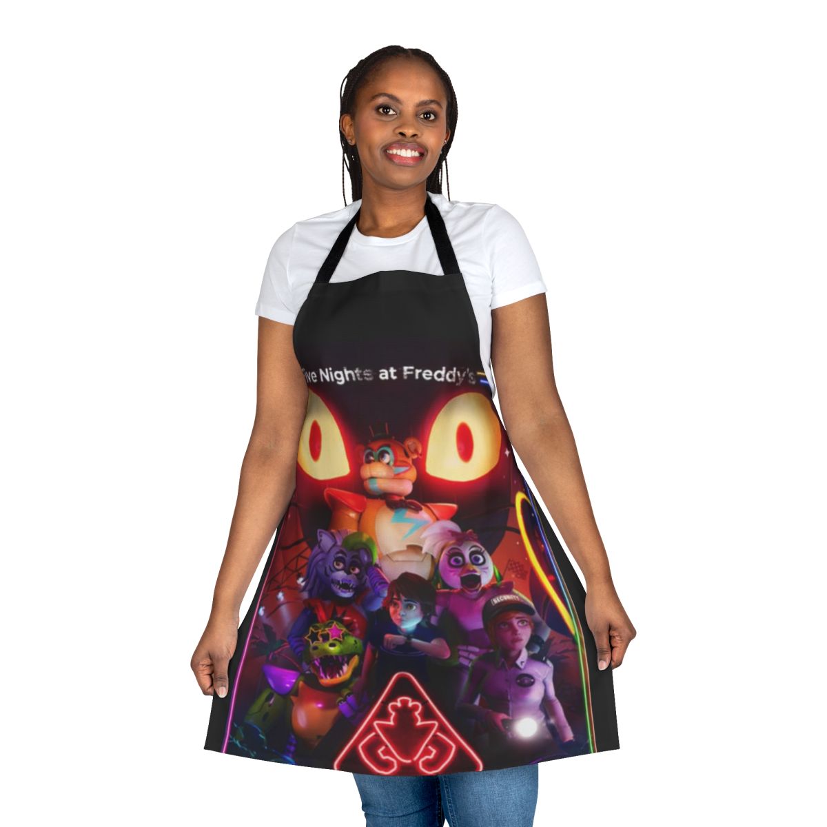 Fnaf Security Breach themed cooking apron with Vanny design