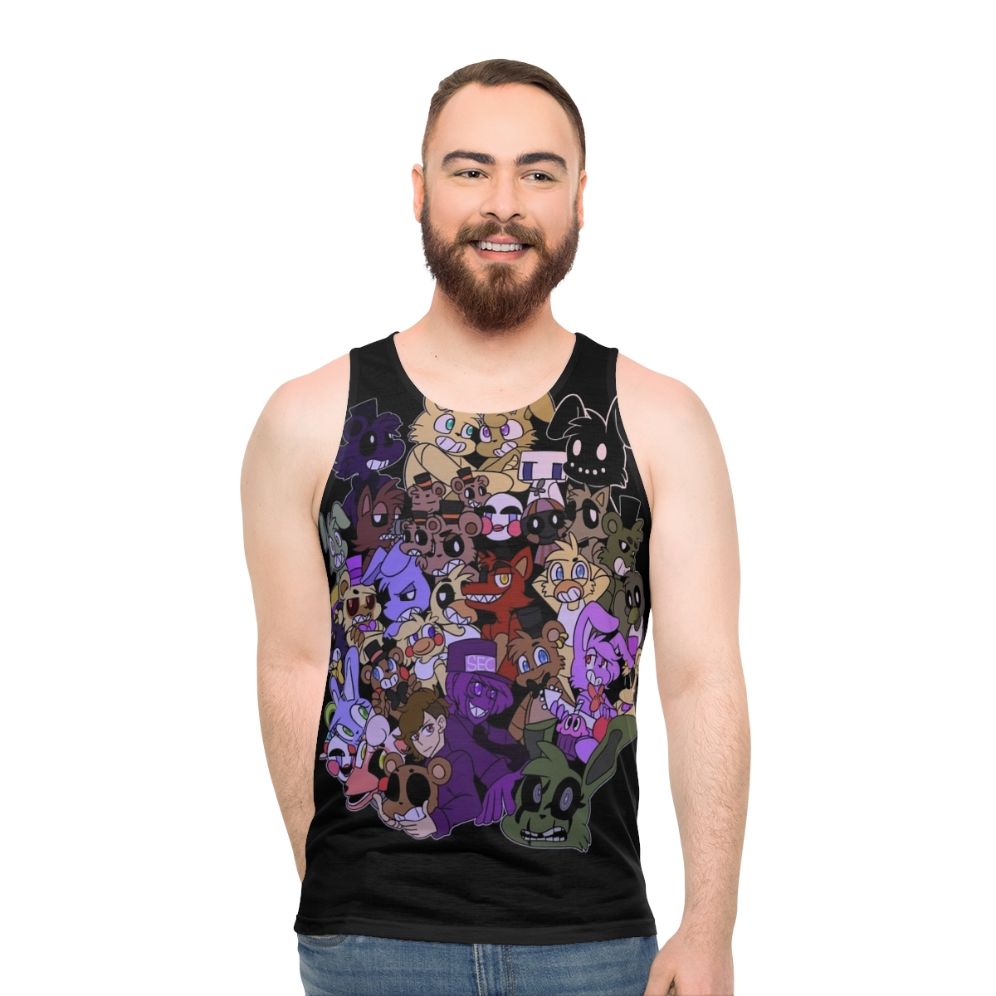 FNAF Unisex Horror-Themed Tank Top