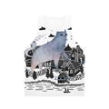 Fog Unisex Tank Top with Watercolor Cityscape