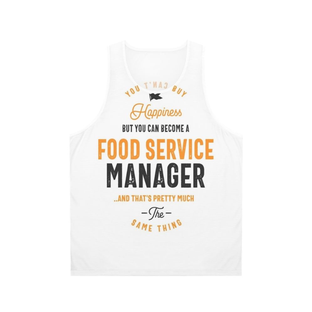 Food Service Manager Unisex Work Tank Top