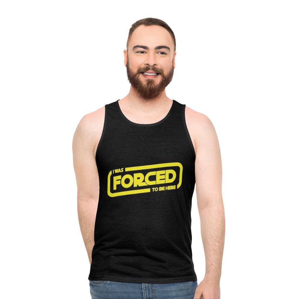Star Wars Darth Vader Forced to Be Here Unisex Tank Top