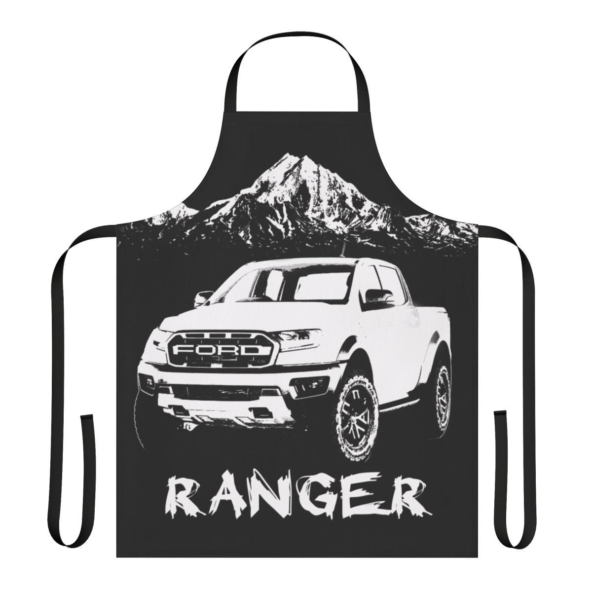 Ford Ranger with custom, high-quality apron for overlanding, hunting, and off-road use