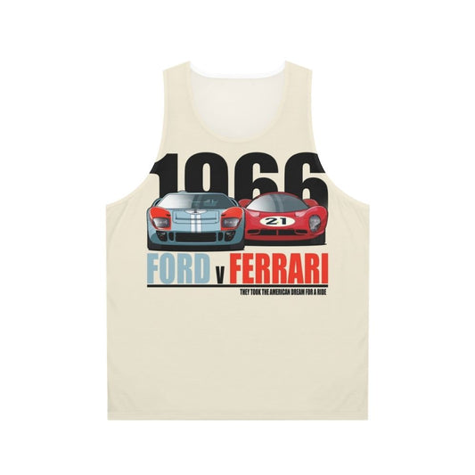 Ford vs Ferrari Unisex Tank Top - Le Mans Racing Motorsport