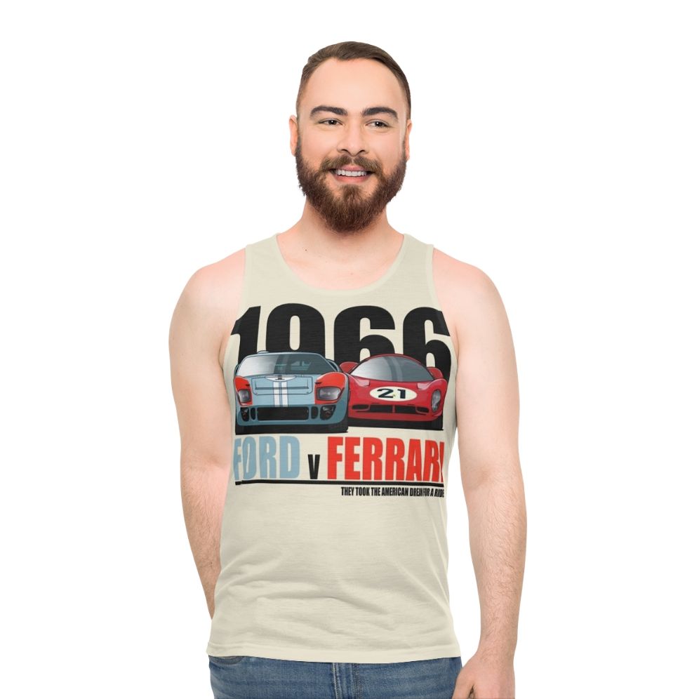 Ford vs Ferrari Unisex Tank Top - Le Mans Racing Motorsport