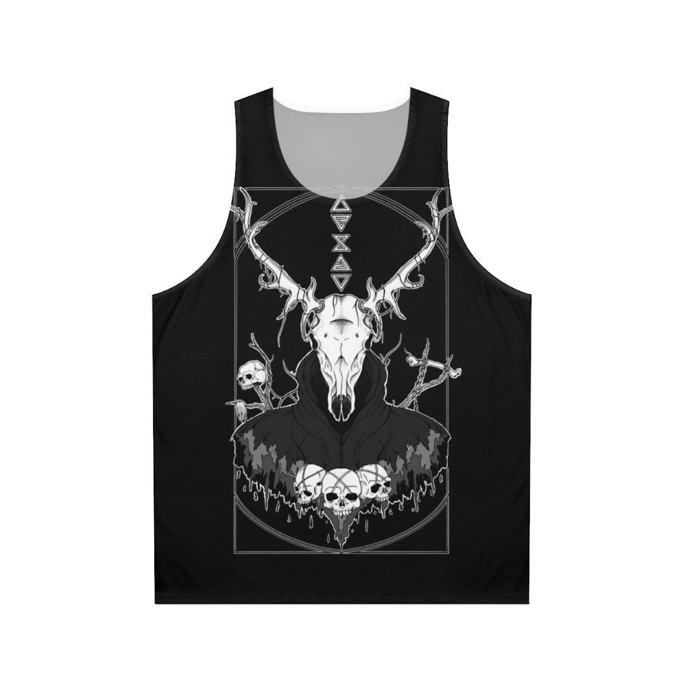 Forest creature unisex tank top with fantasy folklore design