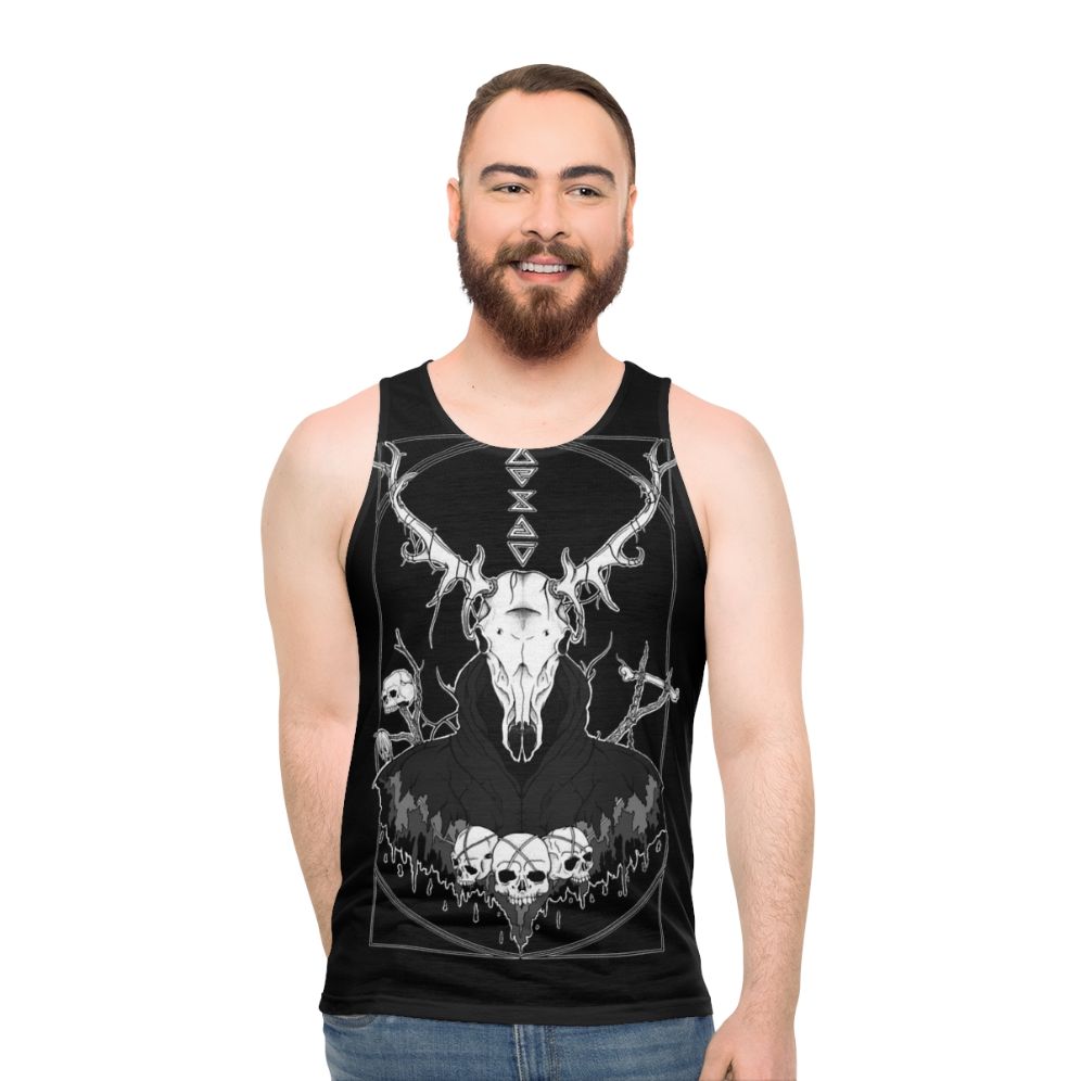 Forest creature unisex tank top with fantasy folklore design