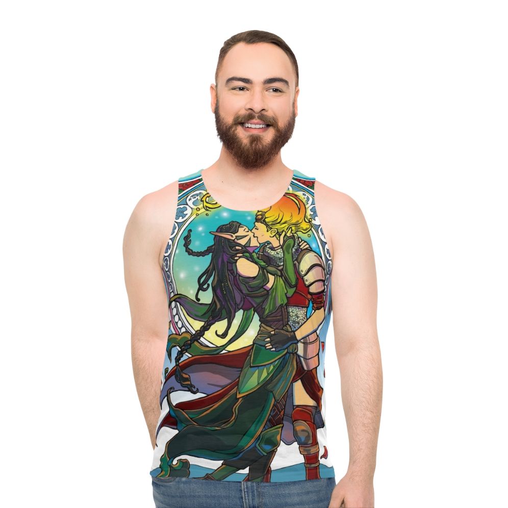 Forest Fire Unisex Tank Top featuring Planeswalker Art