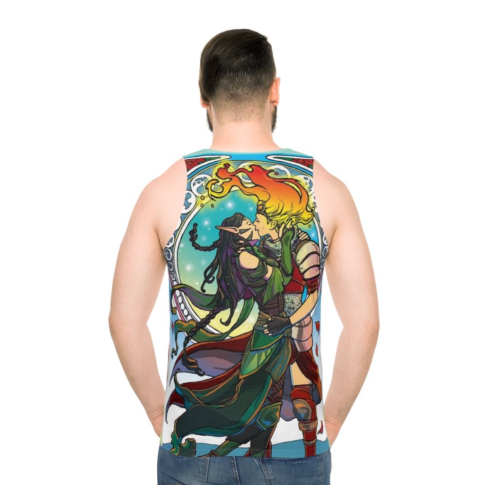 Forest Fire Unisex Tank Top featuring Planeswalker Art