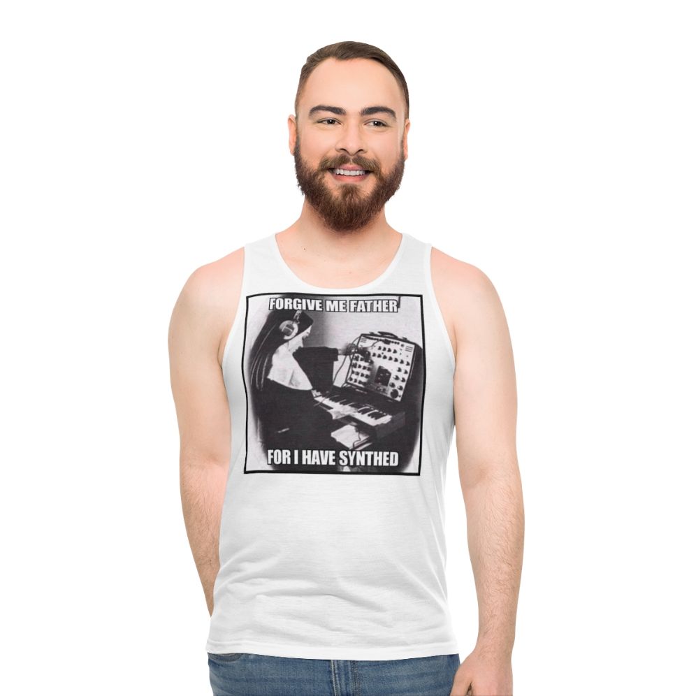Unisex weekend music artist tank top with inspirational quote pun