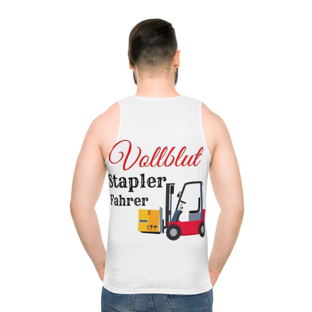 Forklift driver unisex tank top