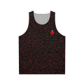 Formula 1 racing unisex tank top with Charles Leclerc circuit design