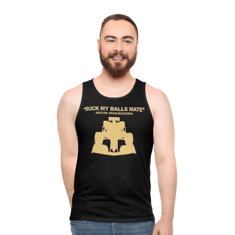Formula One inspired unisex tank top