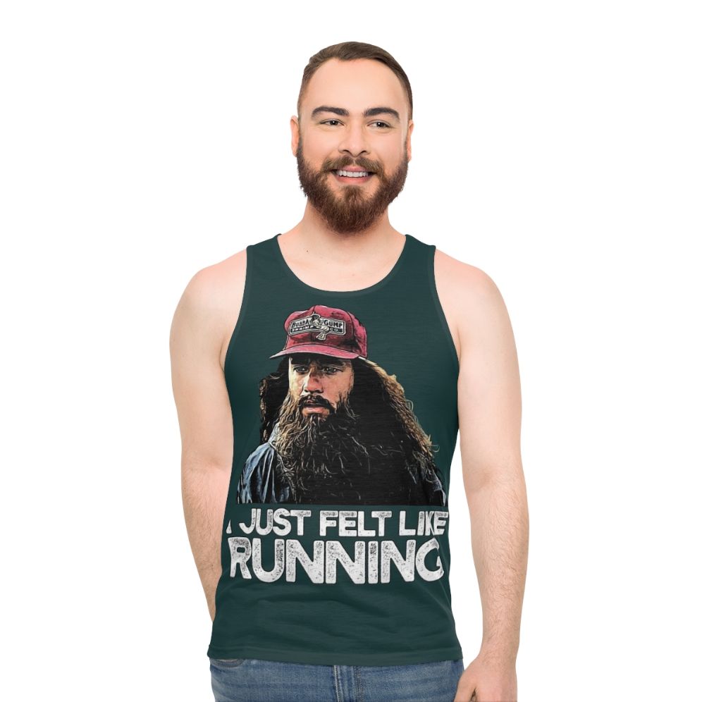 Forrest Gump inspired "I Just Felt Like Running" unisex tank top