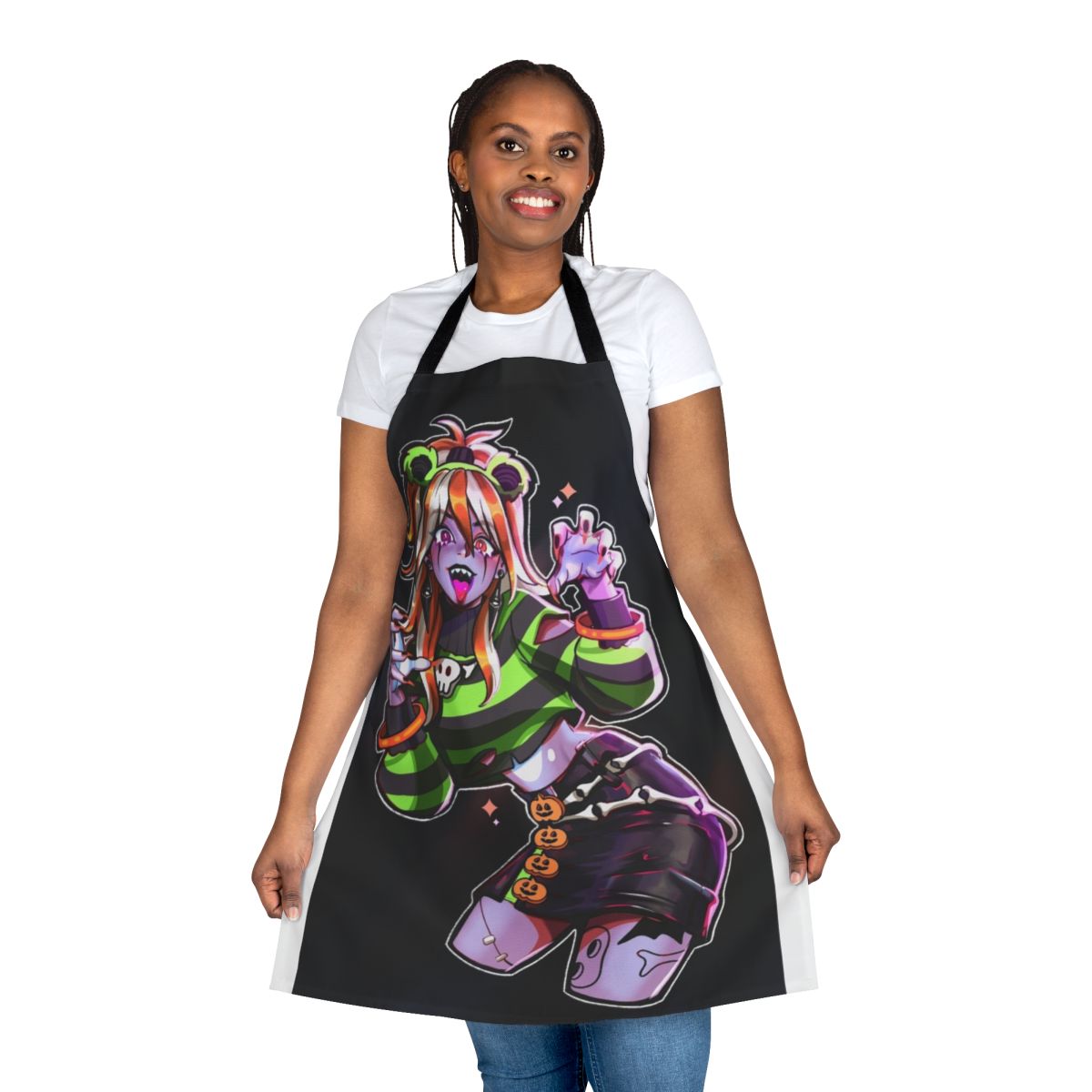 Fortnite-themed apron with team leader design for gaming and cosplay enthusiasts
