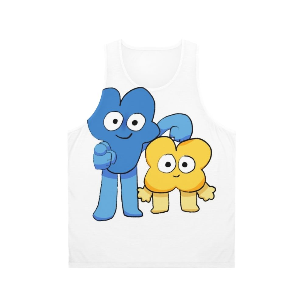 Four X Unisex Tank Top with BFB/BFDI Characters