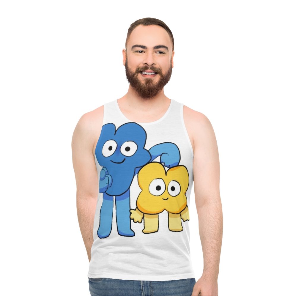 Four X Unisex Tank Top with BFB/BFDI Characters