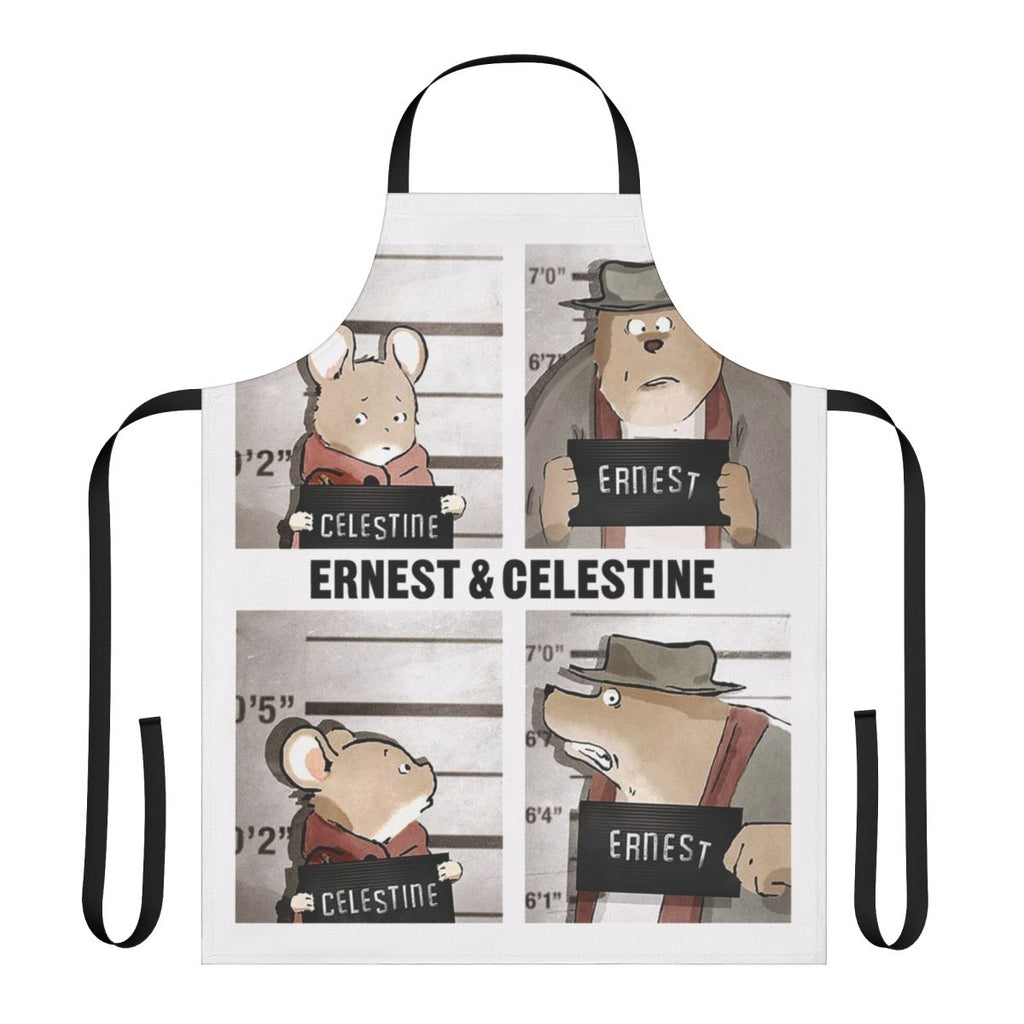 Fourkom Comedy Show Apron with Cartoon Illustration