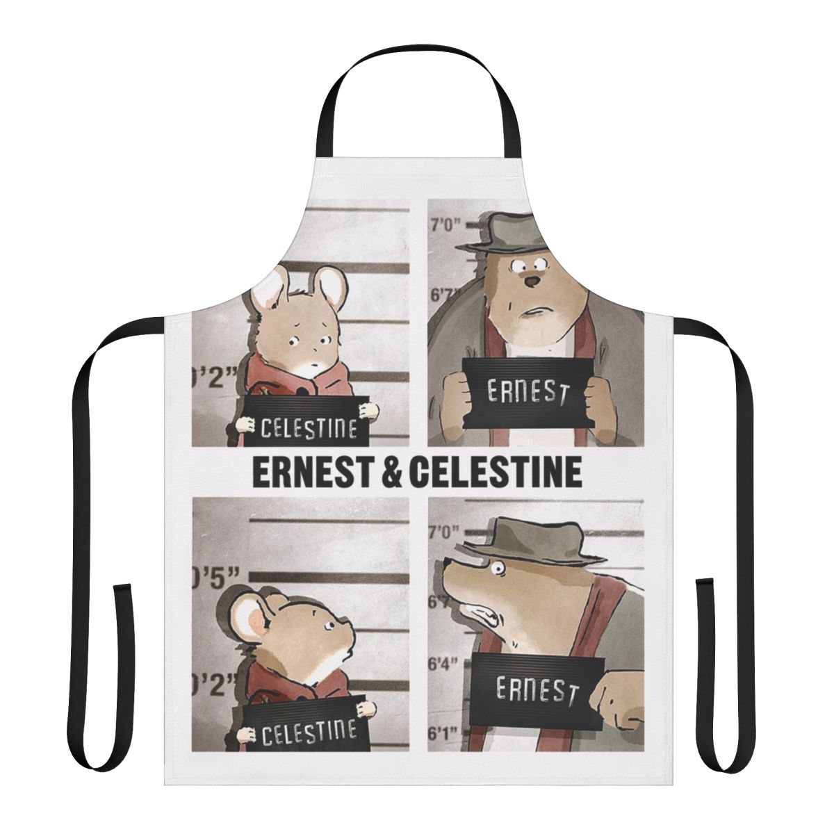 Fourkom Comedy Show Apron with Cartoon Illustration