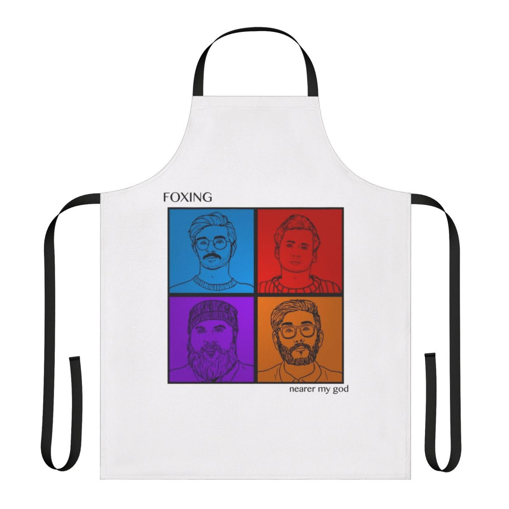 Apron featuring the album artwork for Foxing's "Nearer My God"