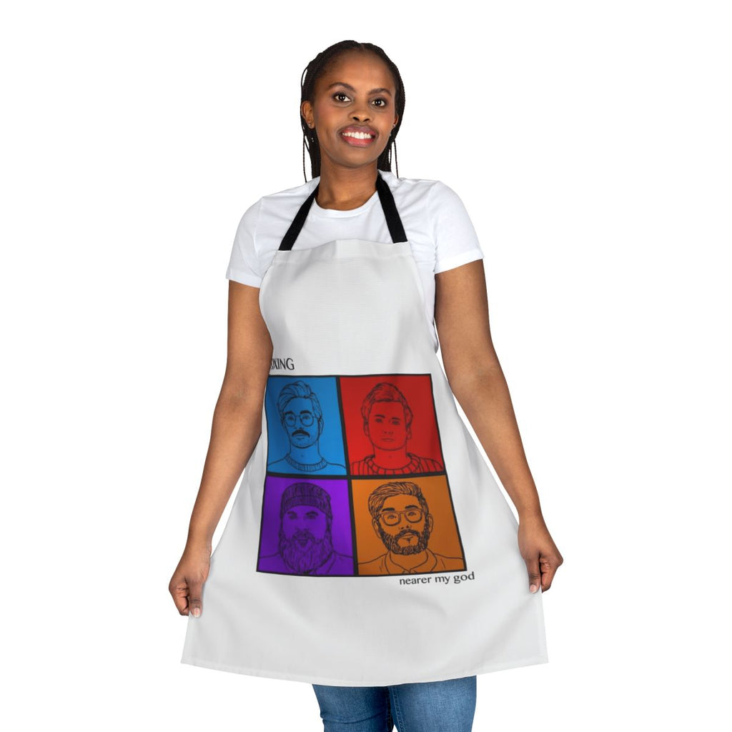 Apron featuring the album artwork for Foxing's "Nearer My God"