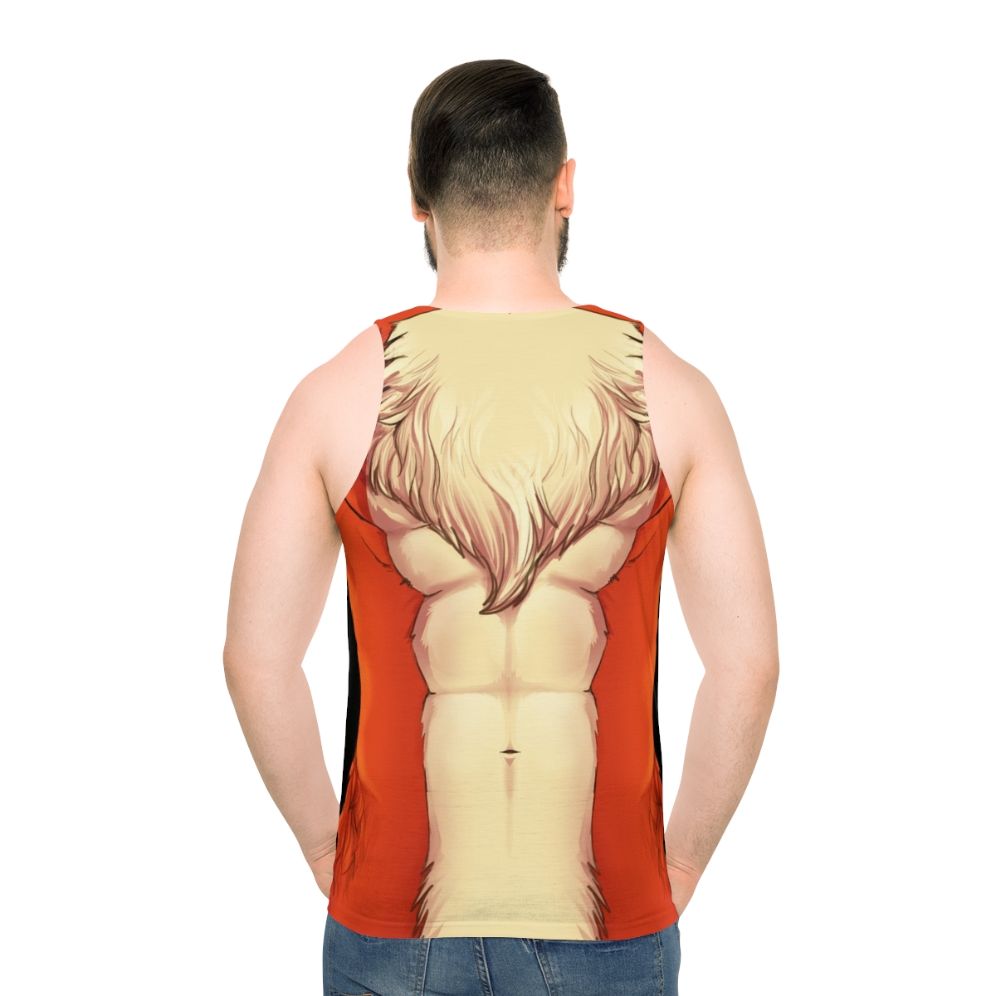 Foxy Unisex Tank Top with Graphic Animal Print Design