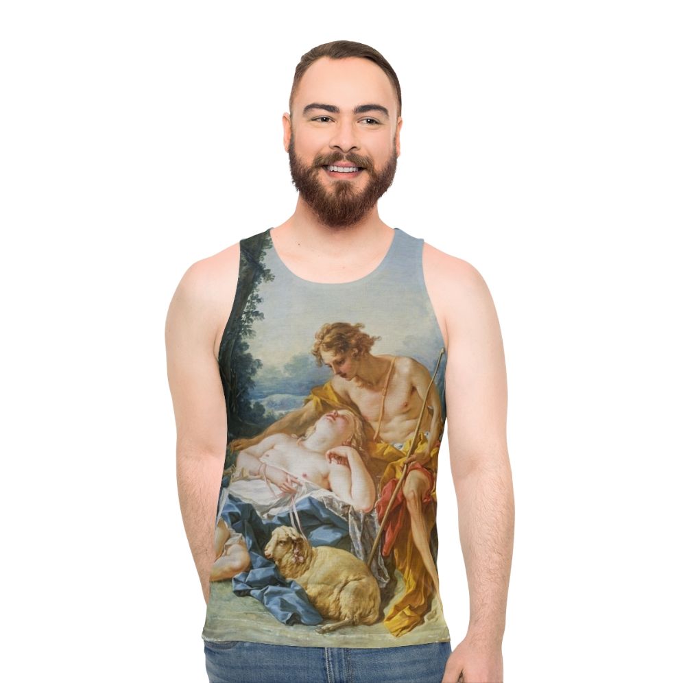 Fran Ois Boucher Daphnis and Chloe classical art unisex tank top
