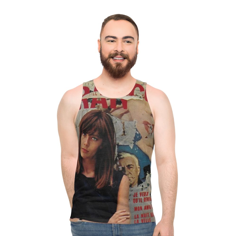 Fran Oise Hardy inspired unisex tank top