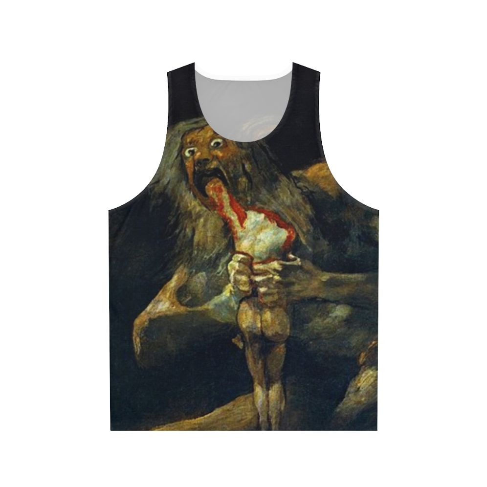 Francisco Goya's 'Saturn Devouring His Son' Unisex Tank Top