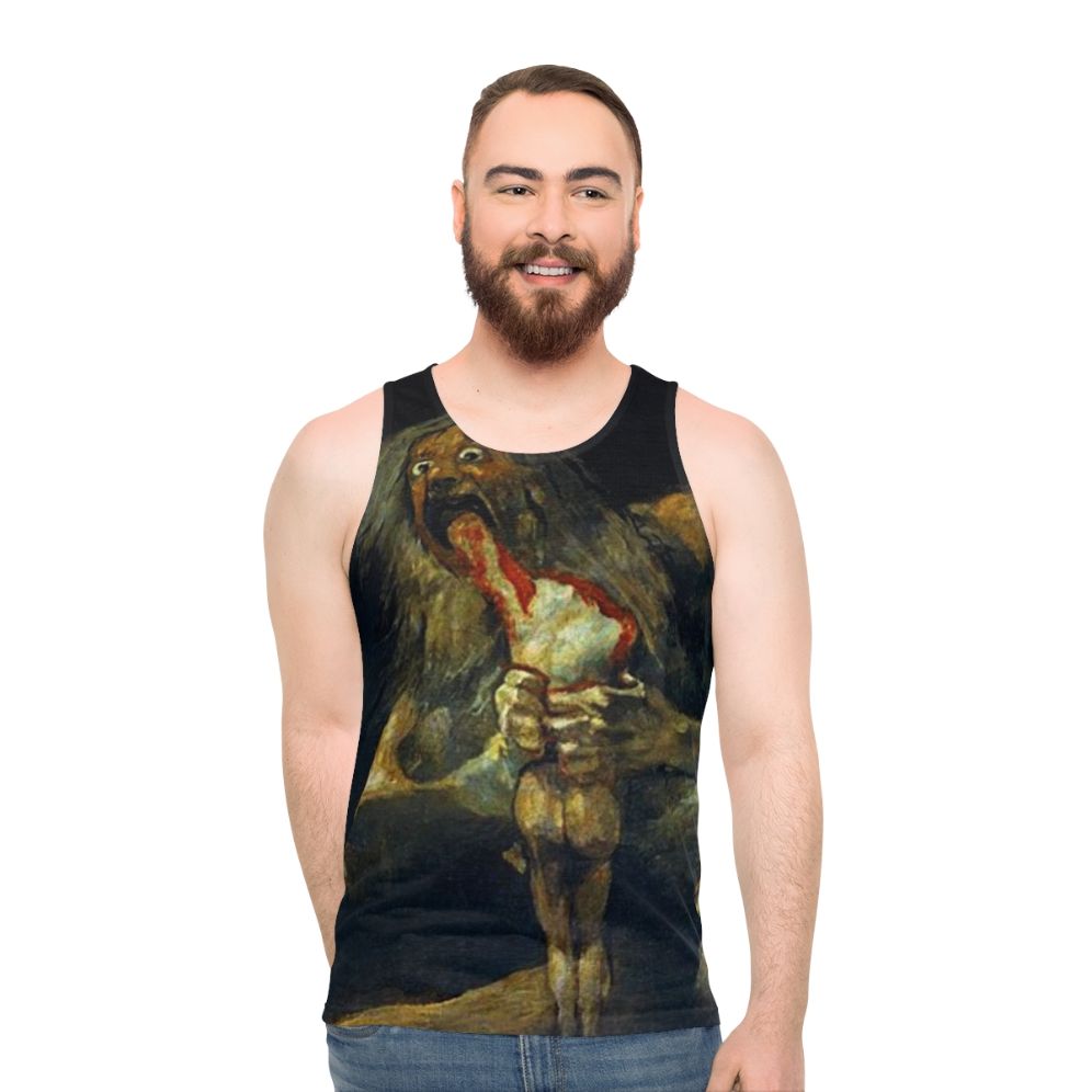Francisco Goya's 'Saturn Devouring His Son' Unisex Tank Top