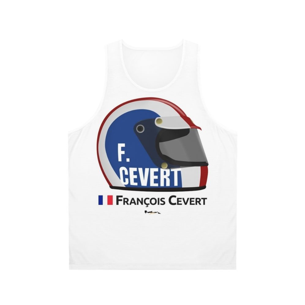 Francois Cevert Racing Helmet Unisex Tank Top