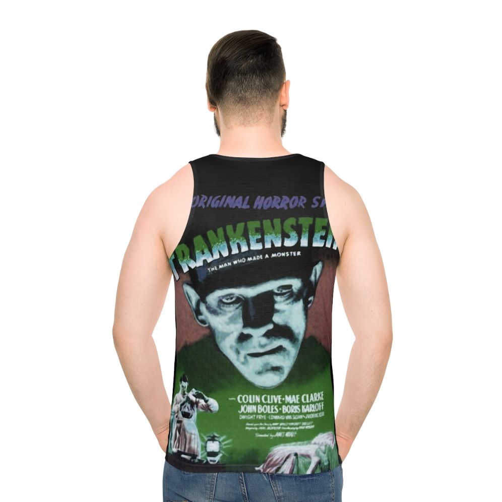 Frankenstein movie poster unisex tank top