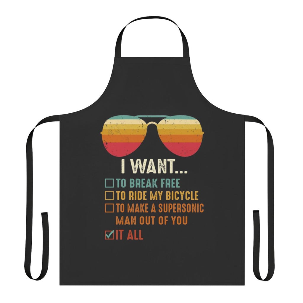 Freddie Mercury Inspired Bicycle Apron