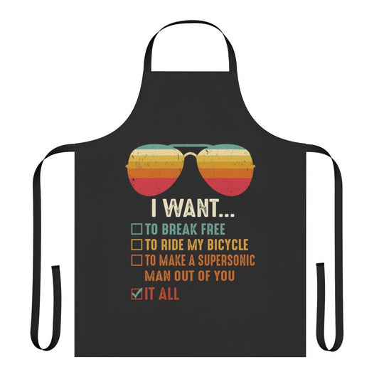 Freddie Mercury Inspired Bicycle Apron