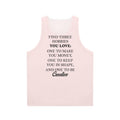 Unisex tank top with "Find Free Hobbies" design