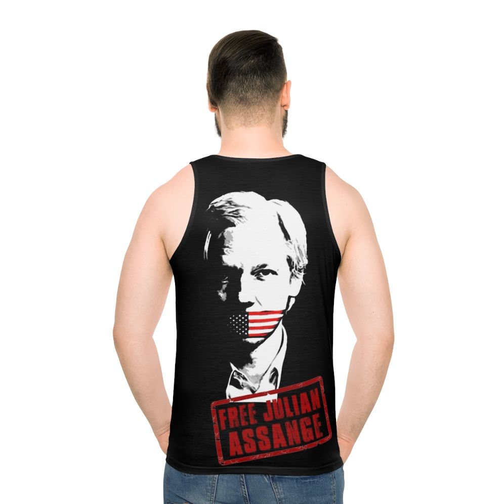 Free Julian Assange Unisex Tank Top