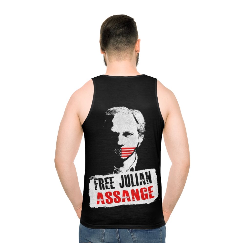 Free Julian Assange Unisex Tank Top